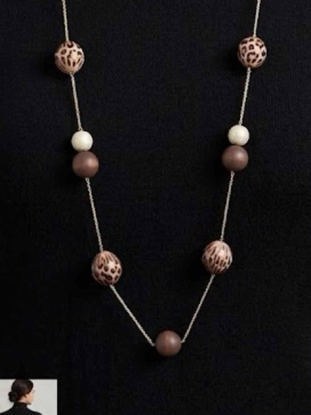 Long bubble necklace